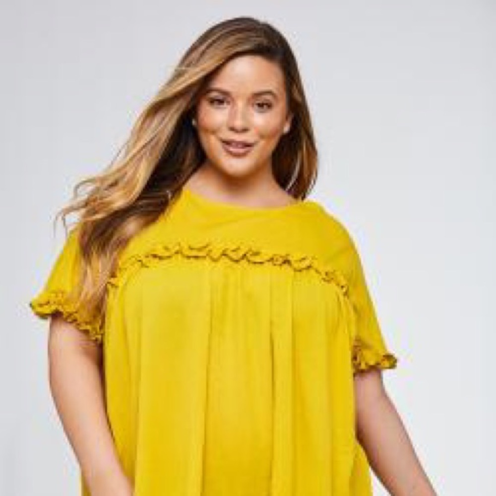 Plus Size Honey Ruffled Top